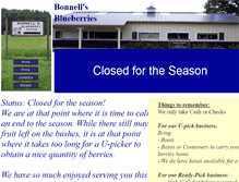 Tablet Screenshot of bonnellsblueberries.com